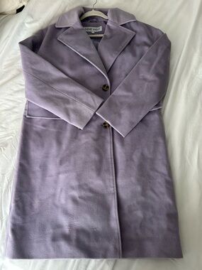 Nine West Lavender Trench Coat - Soft Lilac double Breasted